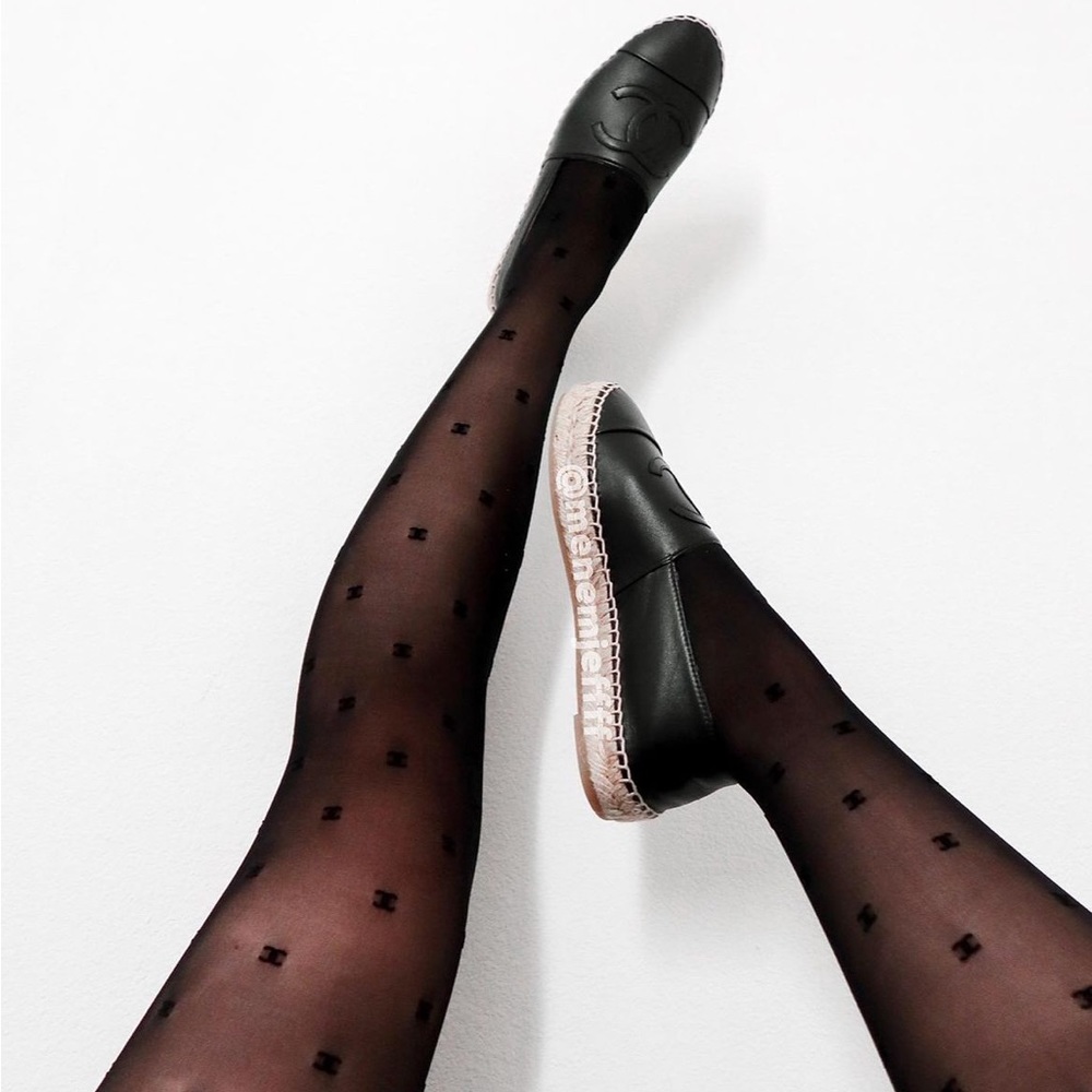 Preloved Chanel Espadrilles black/black